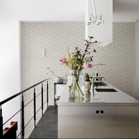 The Tile People Marazzi Bricco Porcelain Wall and Floor Tile. Herringbone layout