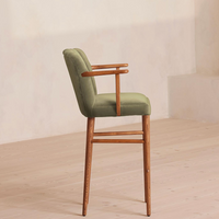 MAE BAR STOOL | LICHEN VELVET
