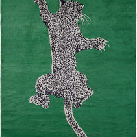 The Rug Company DVF Diane Von Furstenberg Climbing Leopard Handknotted Silk Wool Rug Runner