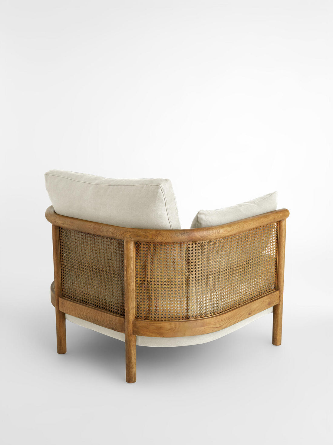 SYDNEY CANE ARMCHAIR | WASHED LINEN FLAX