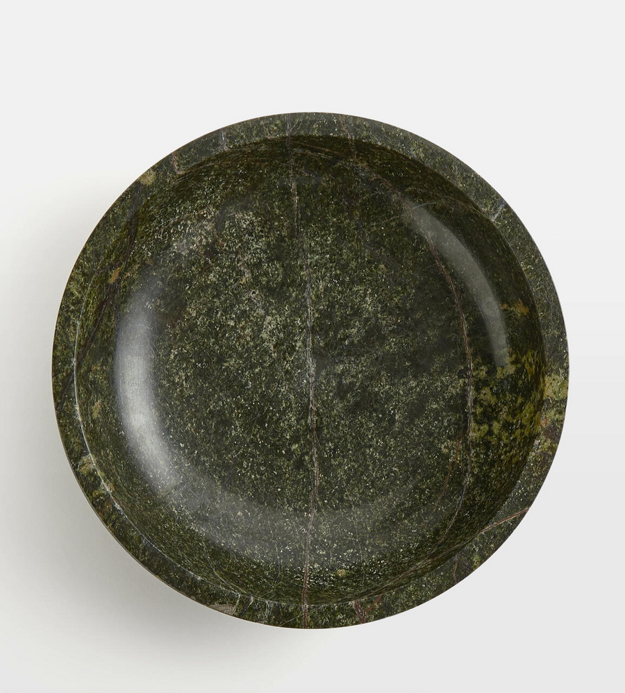 MOWBRAY MARBLE SERVING BOWL | GREEN