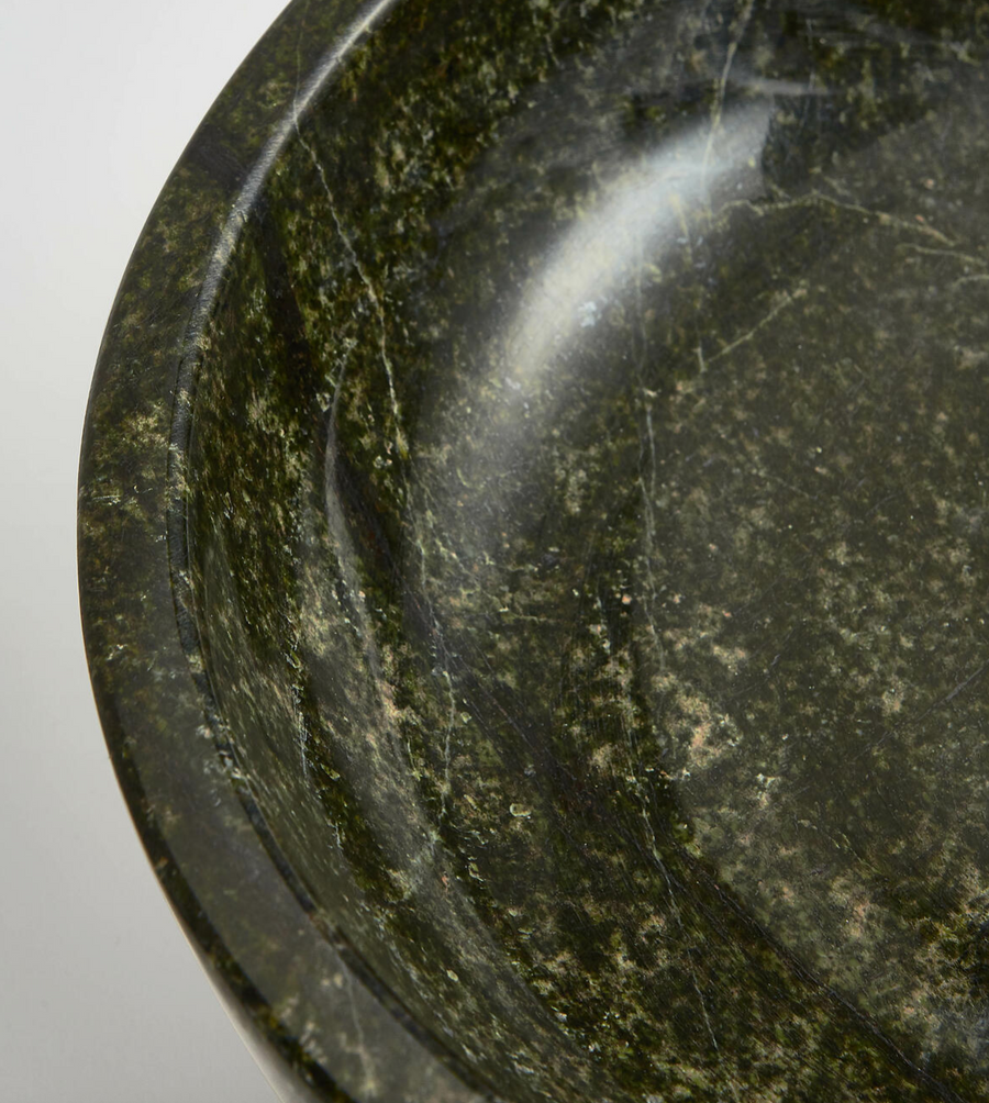 MOWBRAY MARBLE SERVING BOWL | GREEN