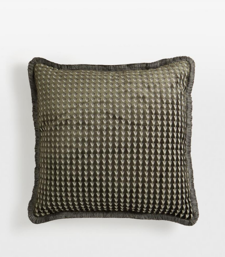 Soho Home Charis Small Square Velvet Charcoal