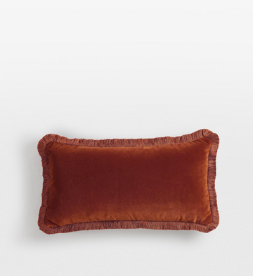 MARGEAUX OBLONG CUSHION | RUST