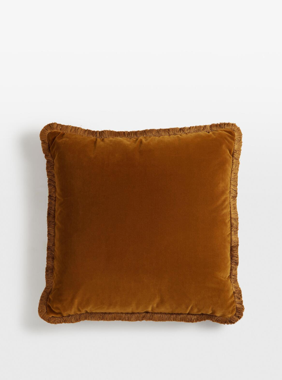 MARGEAUX LARGE SQUARE CUSHION | MUSTARD