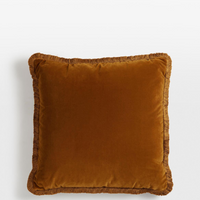 MARGEAUX LARGE SQUARE CUSHION | MUSTARD
