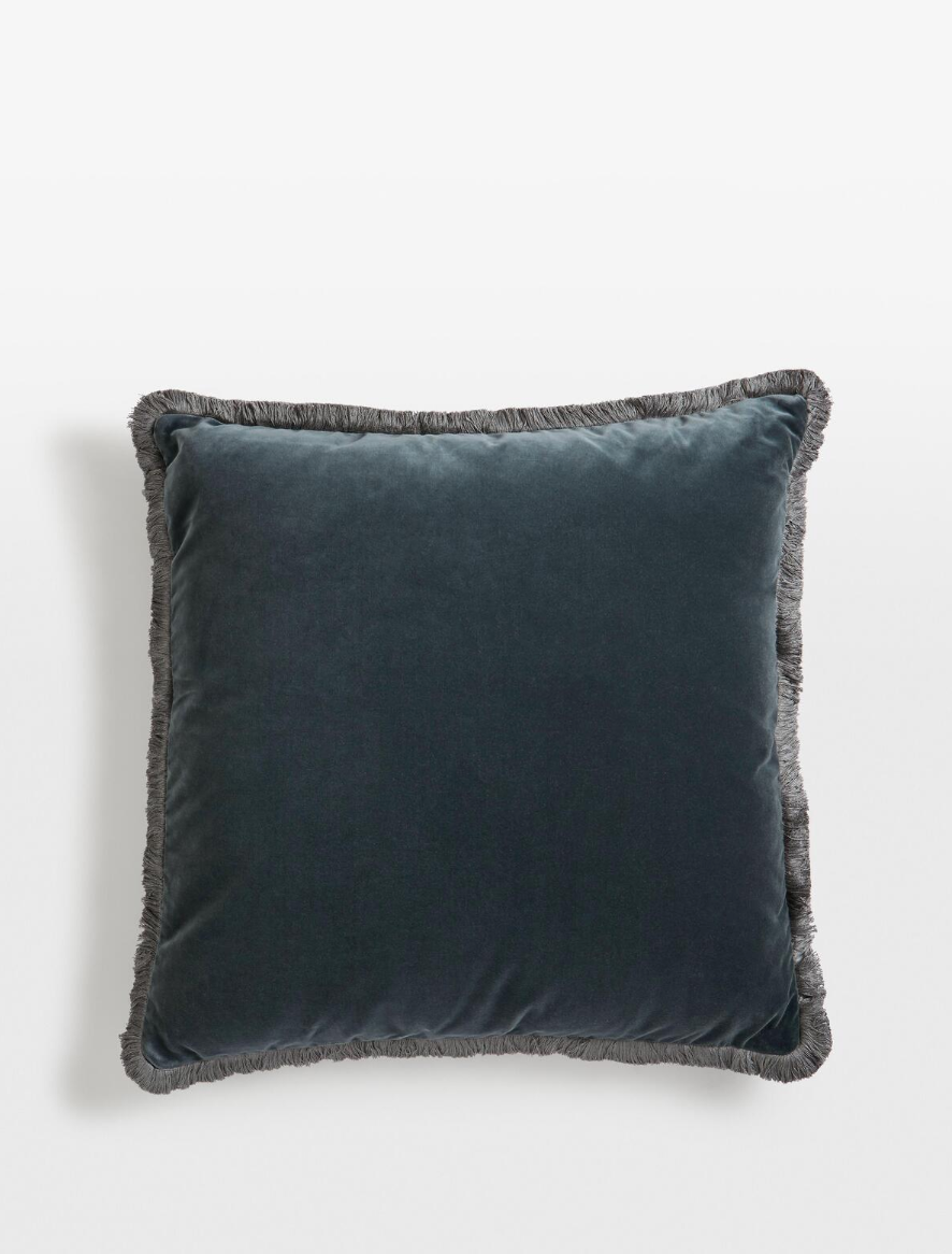 MARGEAUX LARGE SQUARE CUSHION | GREY BLUE – Design Central