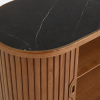 NORA TAMBOUR SIDEBOARD | BLACK MARQUINA MARBLE